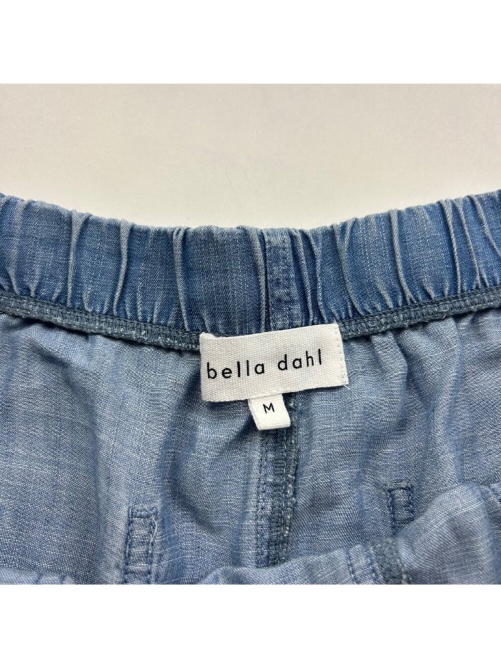Bella Dahl Blue Chambray Wide Leg Pants M - Picture 3 of 6